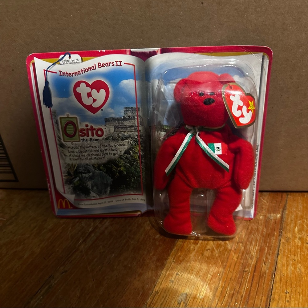 Rare TY Beanie Baby 1999 Osito Great Condition In Box Retired ‼️